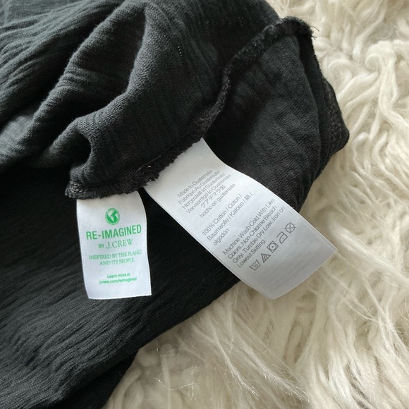 J Crew Short-sleeve tie-waist T-shirt dress black - Picture 4 of 5